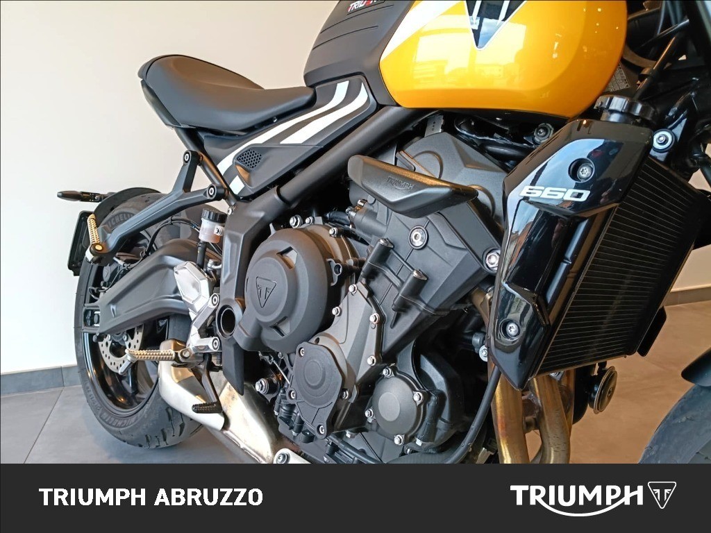 TRIUMPH Trident 660 Cosmic Yellow / Sapphire Black Abs