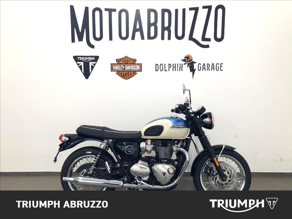 TRIUMPH Bonneville 1200 T120 Aegean Blue / New England White Abs my2