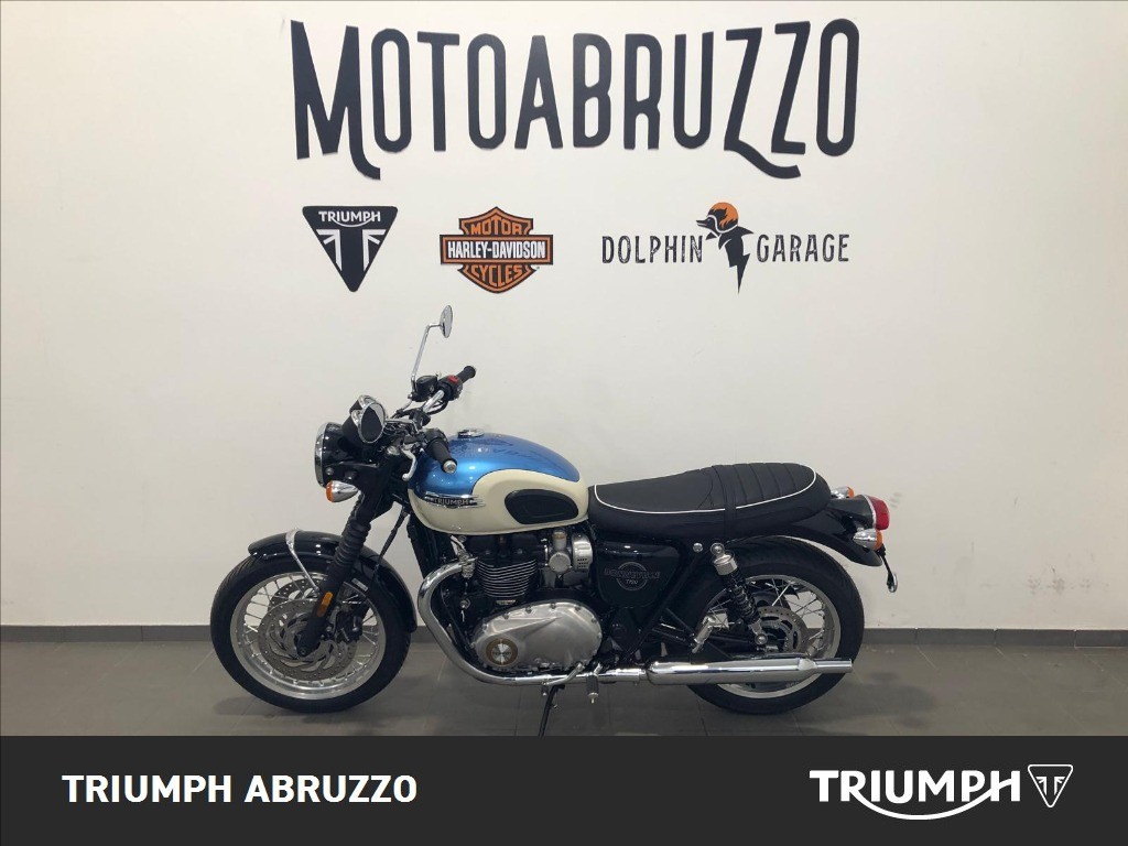 TRIUMPH Bonneville 1200 T120 Aegean Blue / New England White Abs my2