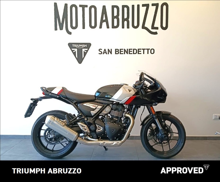 TRIUMPH Thruxton 400 Phantom Black / Aluminium Silver Abs