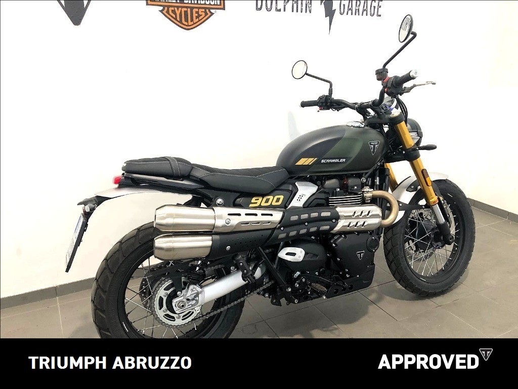 TRIUMPH Scrambler 900 Matt Khaki Green / Matt Phantom Black Abs