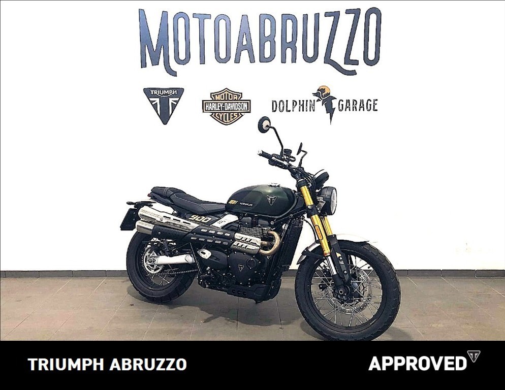 TRIUMPH Scrambler 900 Matt Khaki Green / Matt Phantom Black Abs